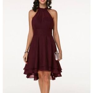 HIGH WAIST SLEEVELESS CHIFFON DRESS size xl